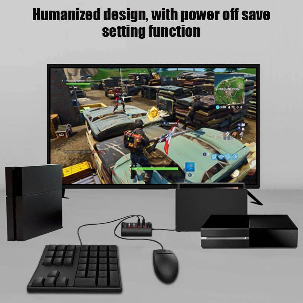 Diyeeni Gamepad Converter for FPS Games,Turbo/AUTO/Setting/Keyboard/Mouse Converter for PS4/X Box ONE/Switch,Game Converter Adapter,Easy Operation