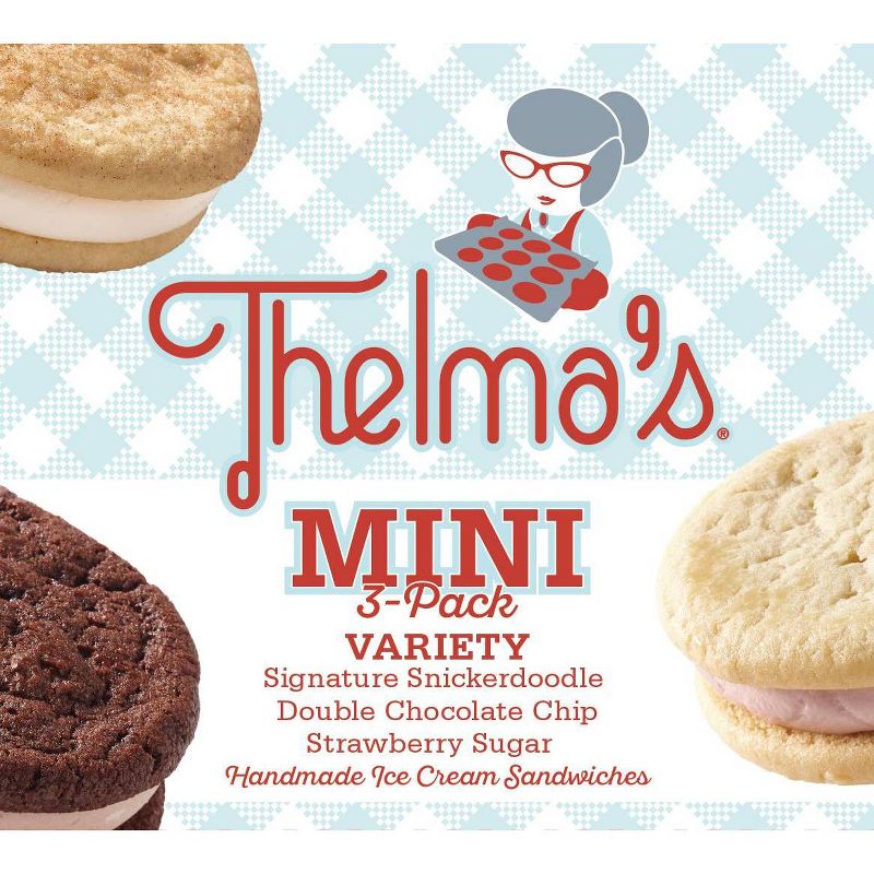 Thelma's Variety Pack Mini Ice Cream Sandwiches - 4.5oz/3ct