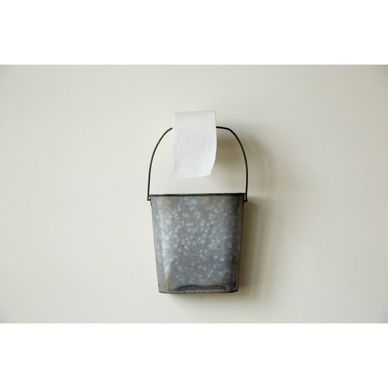 Tin Toilet Paper Holder Wall Rack - 3R Studios