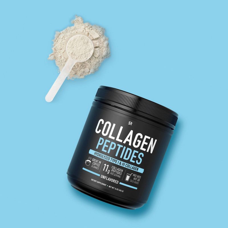 Sports Research Type 1 & 3 Hydrolyzed Collagen Peptides - Unflavored - 16oz