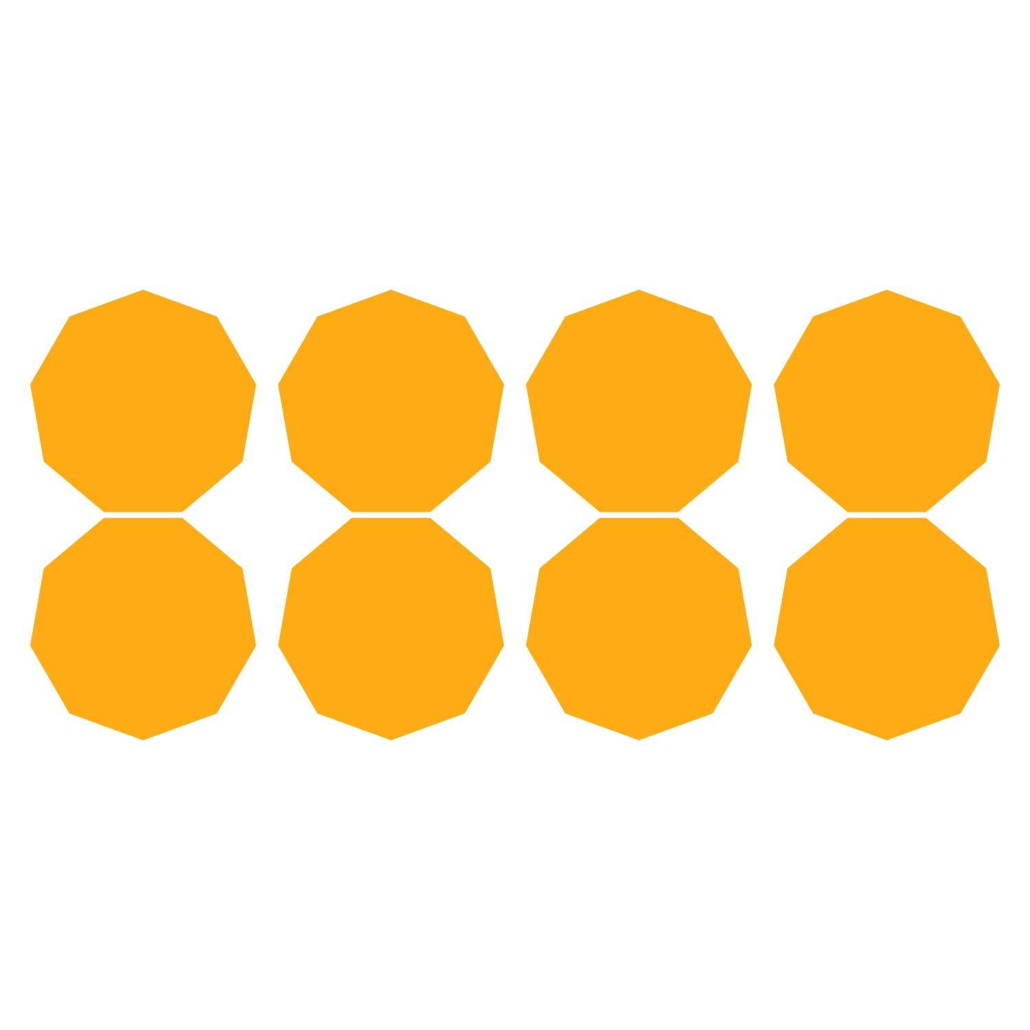 LiteMark 2 Inch Blue Nonagon Decals - Pack of 80