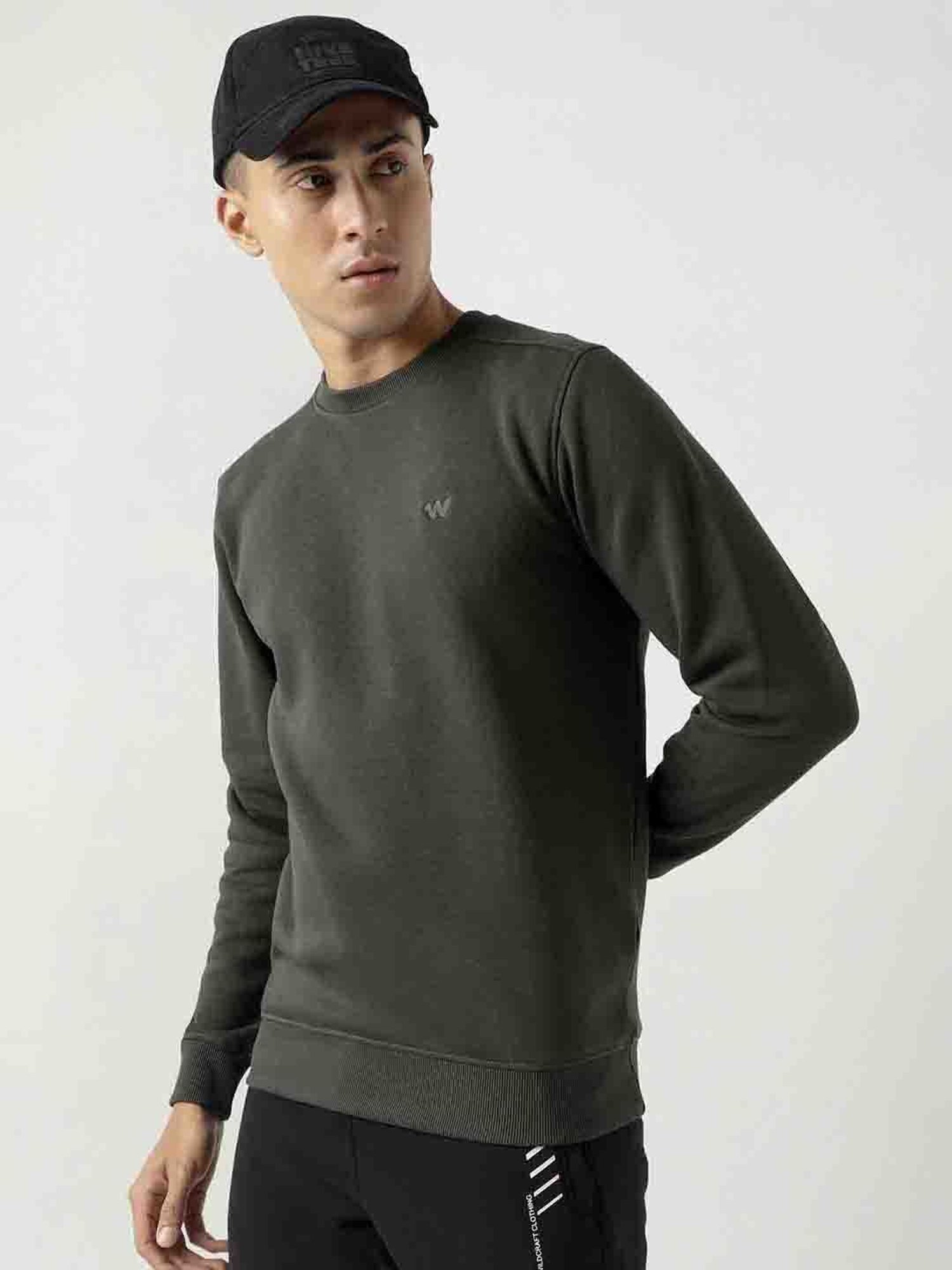 Wildcraft Olive Regular Fit Sweatshirt