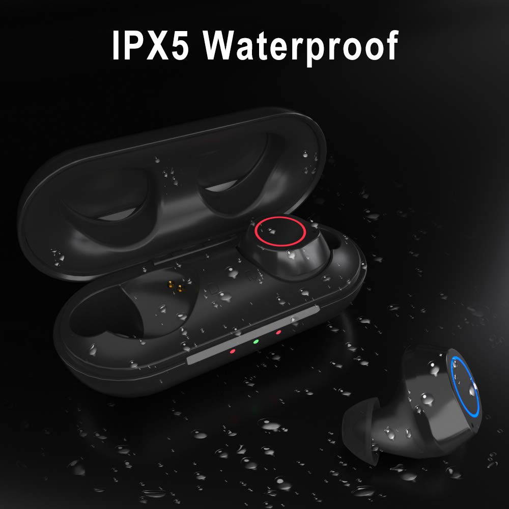 Wireless Earbuds for iphone, True Wireless Stereo Earbuds, IPX5 Waterproof Wireless Headset 40H Playtime, Bluetooth 5.0 Hi-Fi Sound Bluetooth Earphones, One-Step Pairing In-Ear Headphones