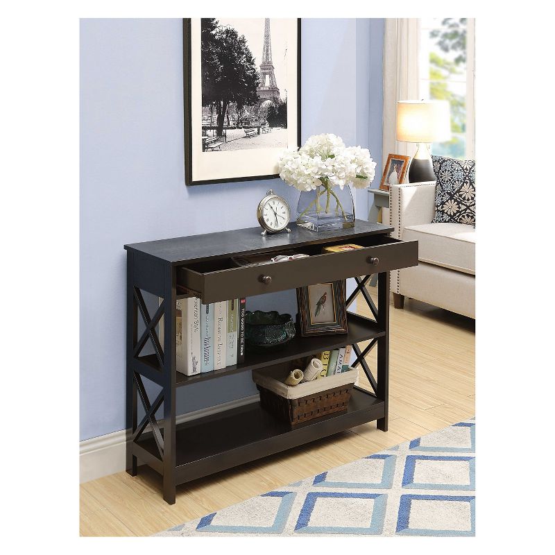 Oxford 1 Drawer Console Table Espresso - Breighton Home