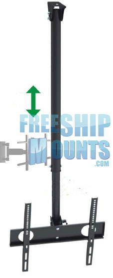 Impact Mounts
Heavy Duty Vaulted/Flat Ceiling Mount for TV sizes 37-70" (Model IMCE448)