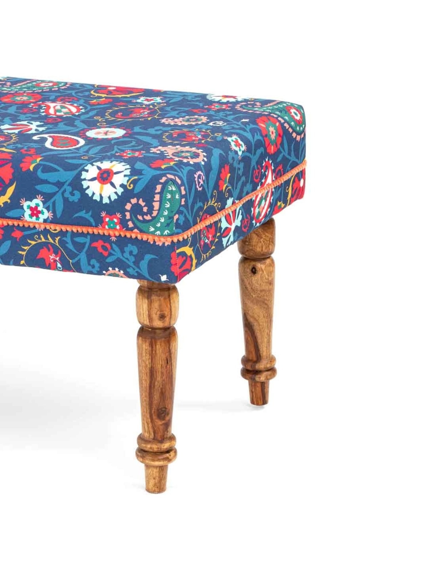 Picardy Vanity Stool Fabric/Antique Pearl - Acme Furniture