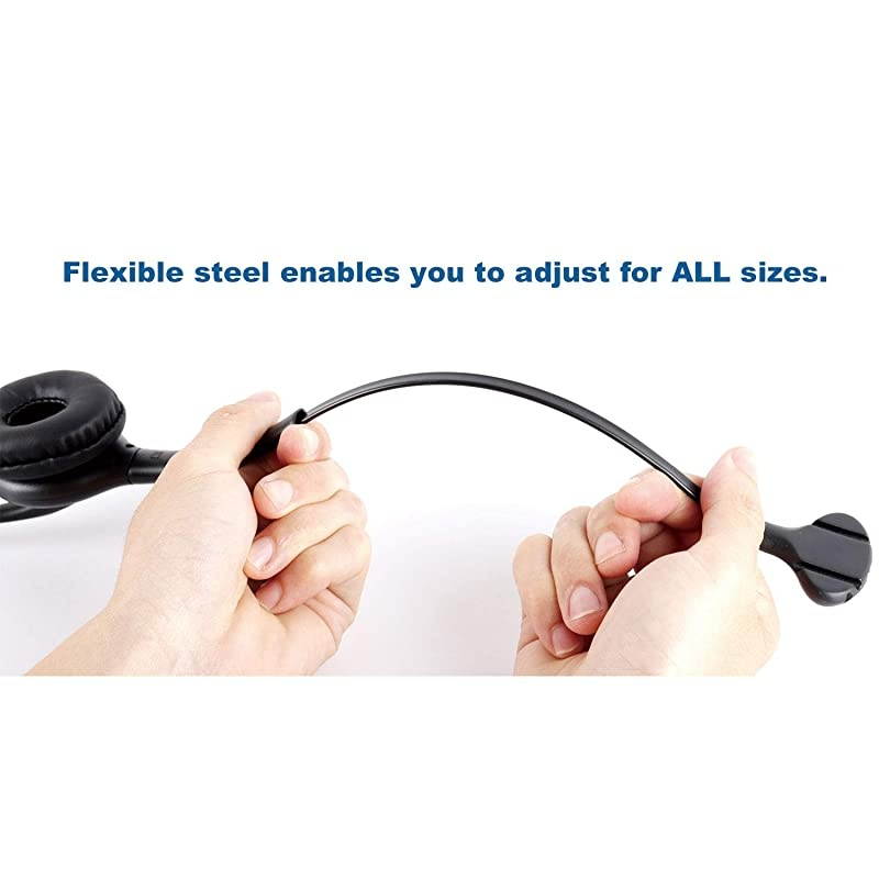 Ear Noise Canceling Headset for Call Center/Office with QD Cable for All Cisco 6000, 7800 and 8000 Series Phones and Also Models 7940 7941 7942 7945 7960 7961 7962 7965 7970 8841