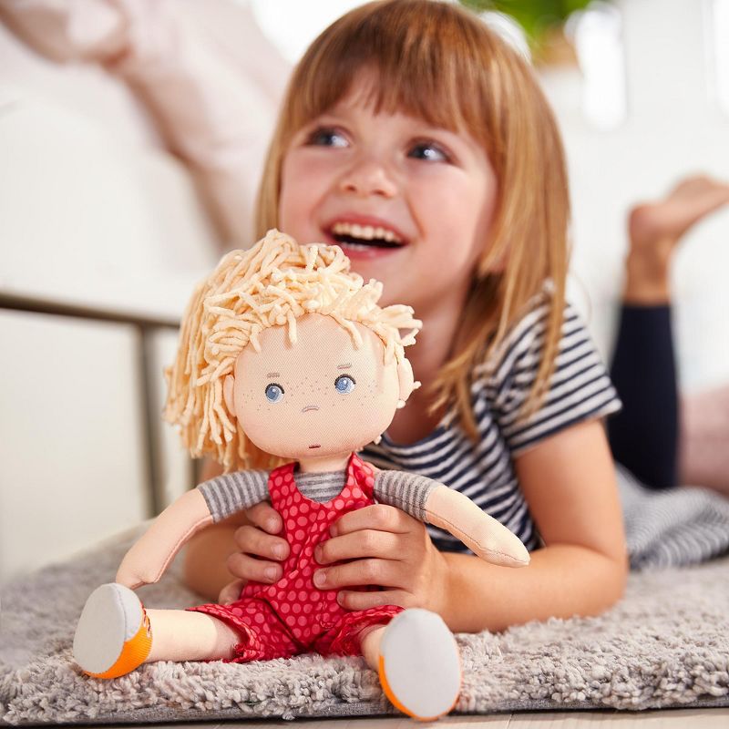 HABA Cassie 12" Machine Washable Soft Doll with Blonde Hair