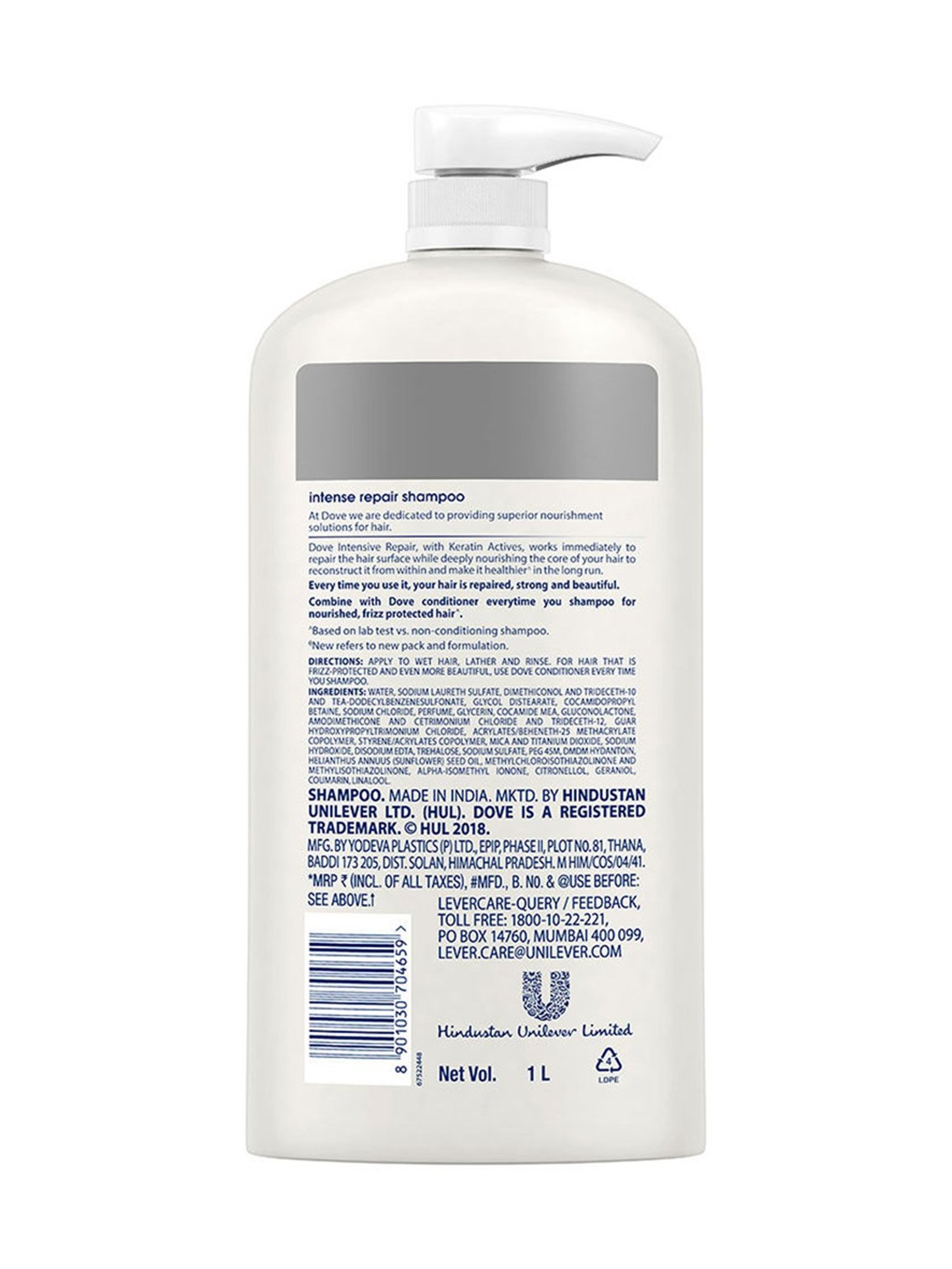 Dove Intense Repair Shampoo - 1000 ml