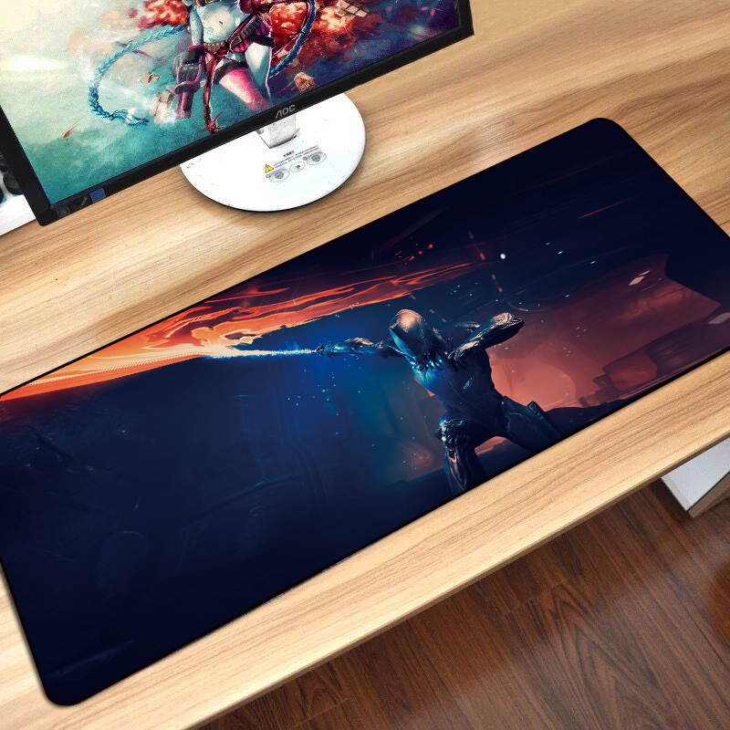 Rubber Mat Locking Edge For PC Laptop Gaming Mouse Pad  Anti-slip For Warframe 80X30cm  Gaming Mouse Pad