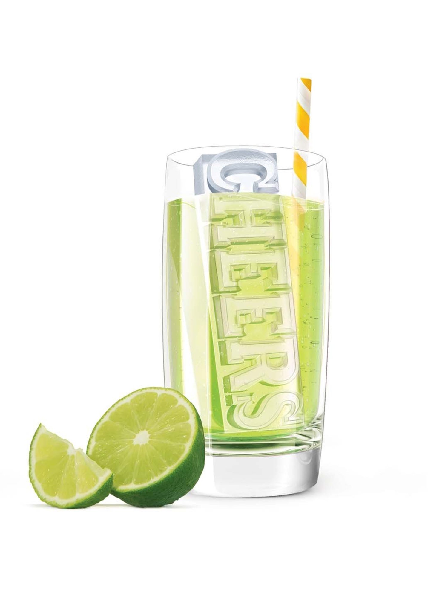 Zoku 'Salute & Cheers' Orange Silicone 14 cm Ice Tray - Set of 1