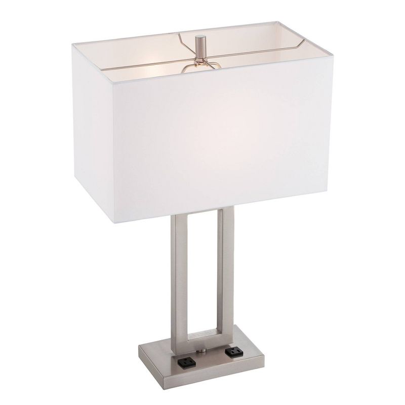 Fiadi 1 Light Table Lamp  - Steel/Off White