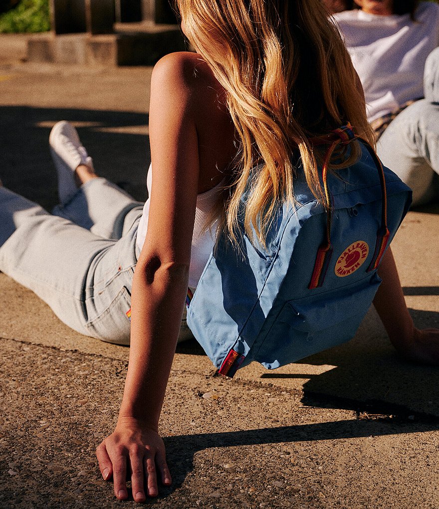 Fjallraven Kanken Rainbow Handle Backpack