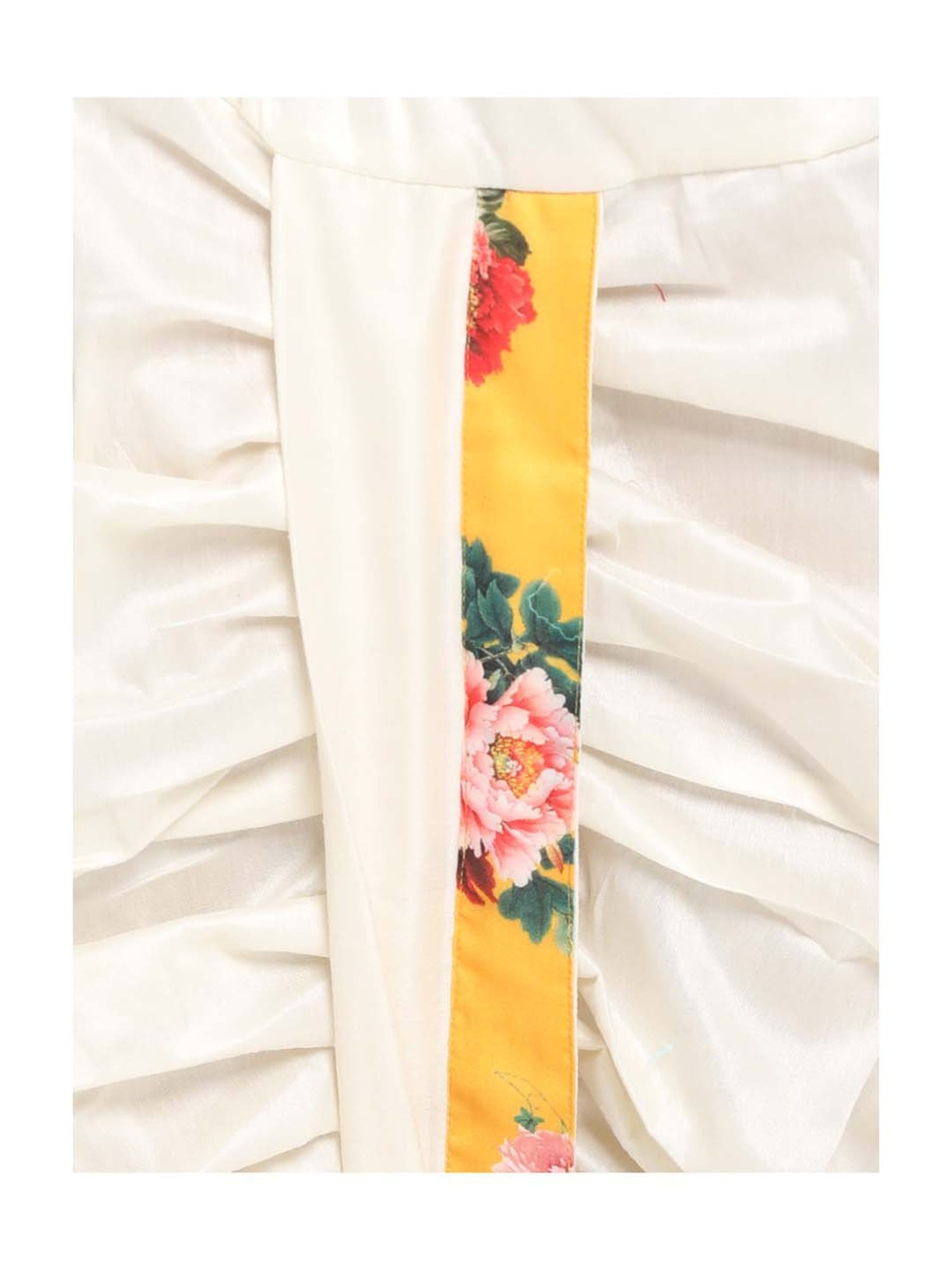 VASTRAMAY Kids Yellow Printed Kurta Set