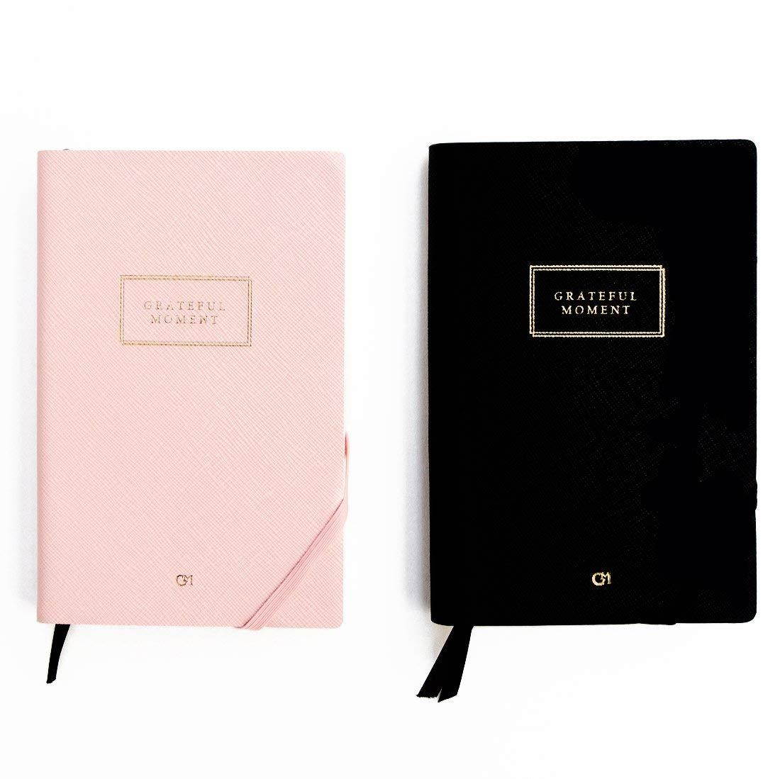 GRATEFUL MOMENT JOURNAL - Best Daily & Monthly 2018 Planner Full of Inspirational Quotes - Boost Productivity, Self Awareness and Gratitude - Undated Compact Portable Organizer (Pink ~ 4.5 x 7)