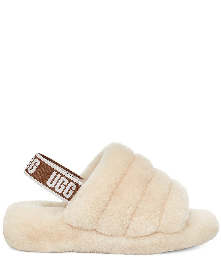 UGG&reg; Logo Fluff Yeah Fur Slides
