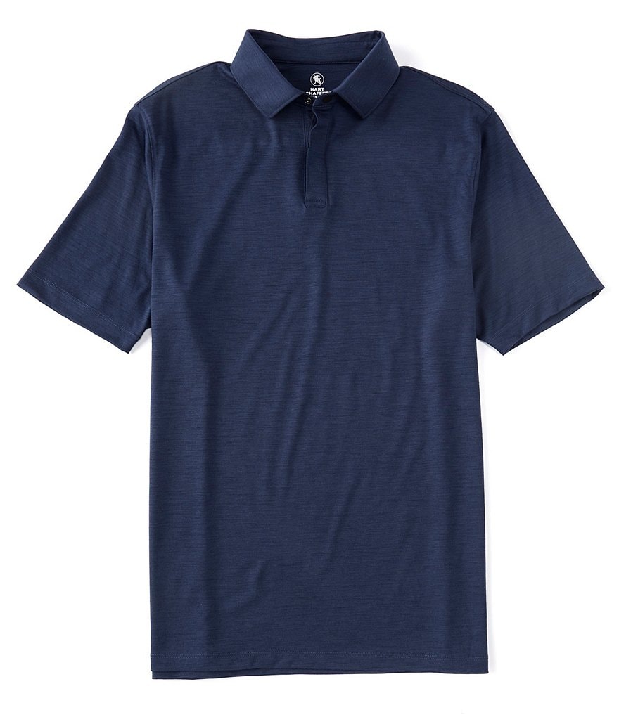 Hart Schaffner Marx Tech Wool Short-Sleeve Polo