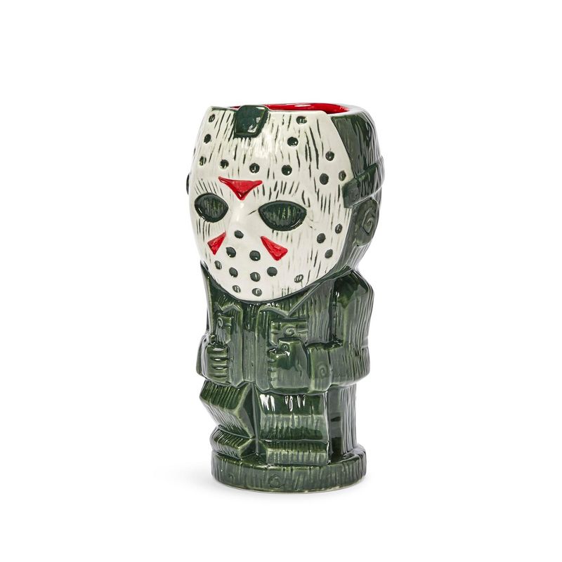 Beeline Creative Geeki Tikis Friday The 13th Jason Voorhees | Ceramic Tiki Mug | Holds 26 Ounces