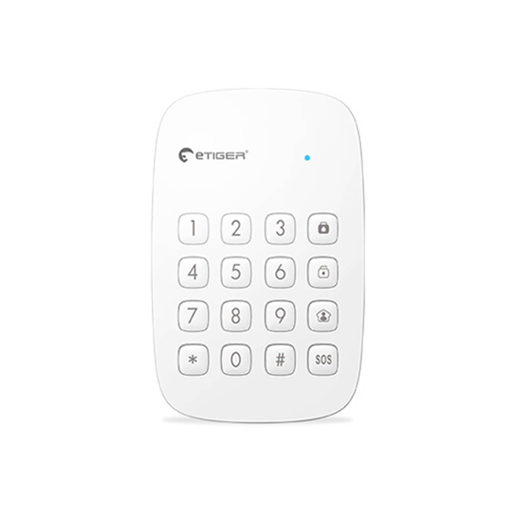 Etiger ES-K1A 433MHz Wireless Alarm System Keypad for Remotely Arm/Disarm Alarm Host Etiger ES-K1A Keyboard