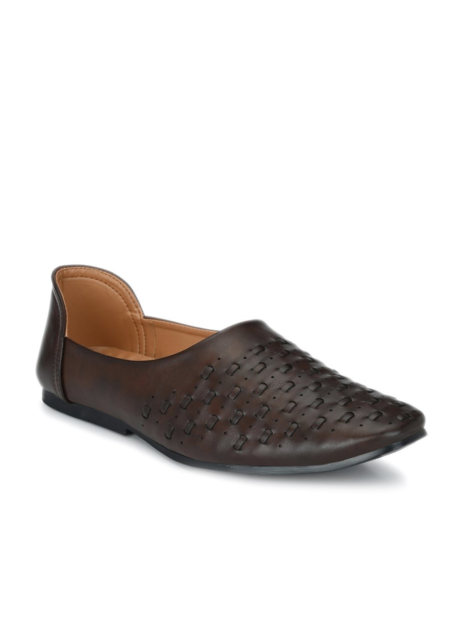 Prolific Brown Ethnic Slip-Ons
