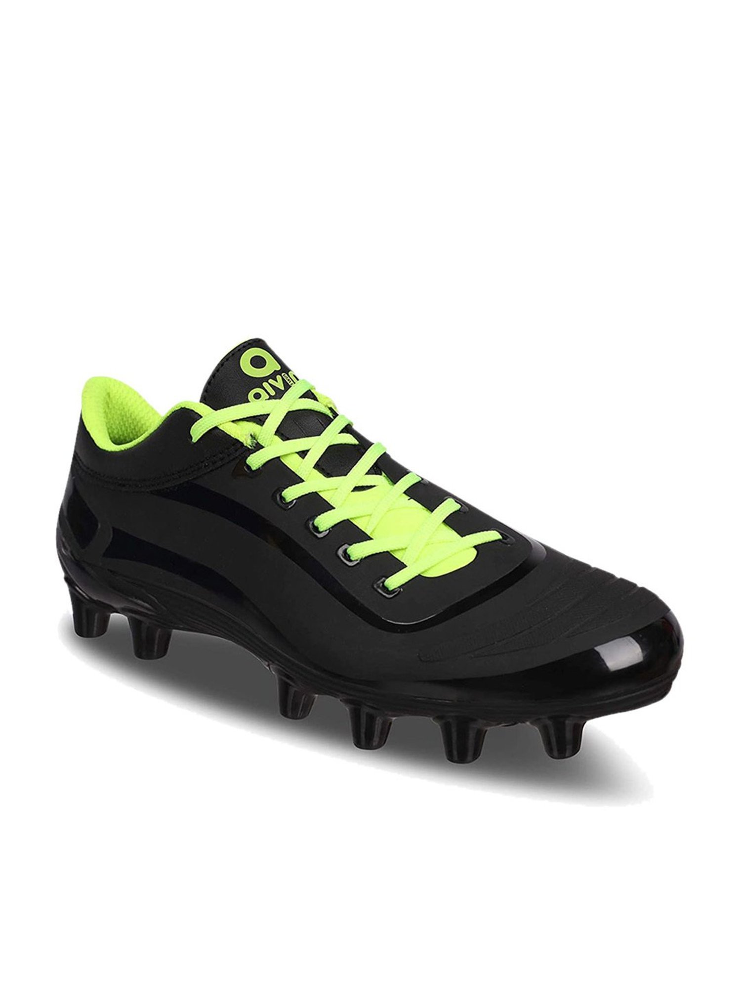 AIVIN Men's Firststrike Black Football Shoes