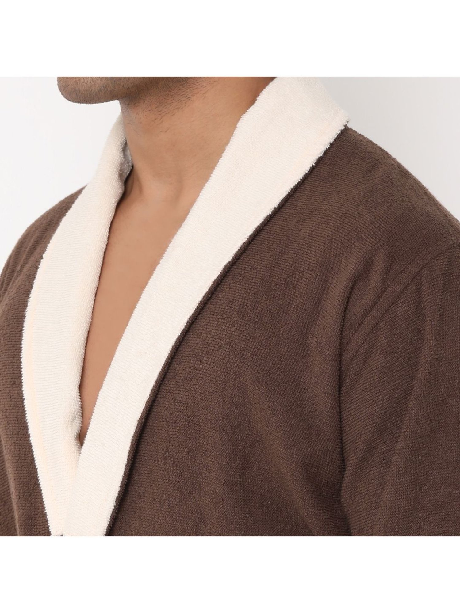 Spaces CLOUDZ Brown Cotton 300 GSM Bathrobes - Set of 1