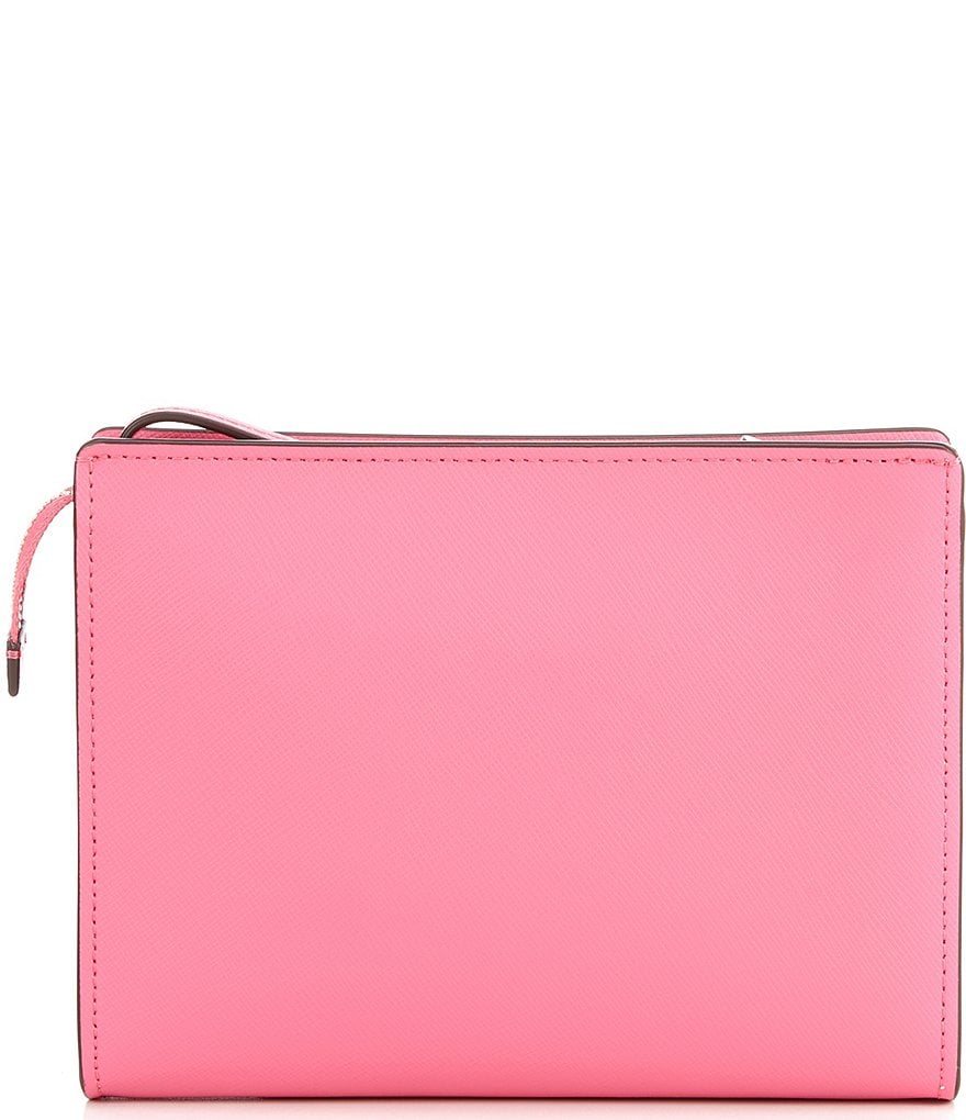 Michael Kors Zebra Signature Jet Set Double Zip Wristlet