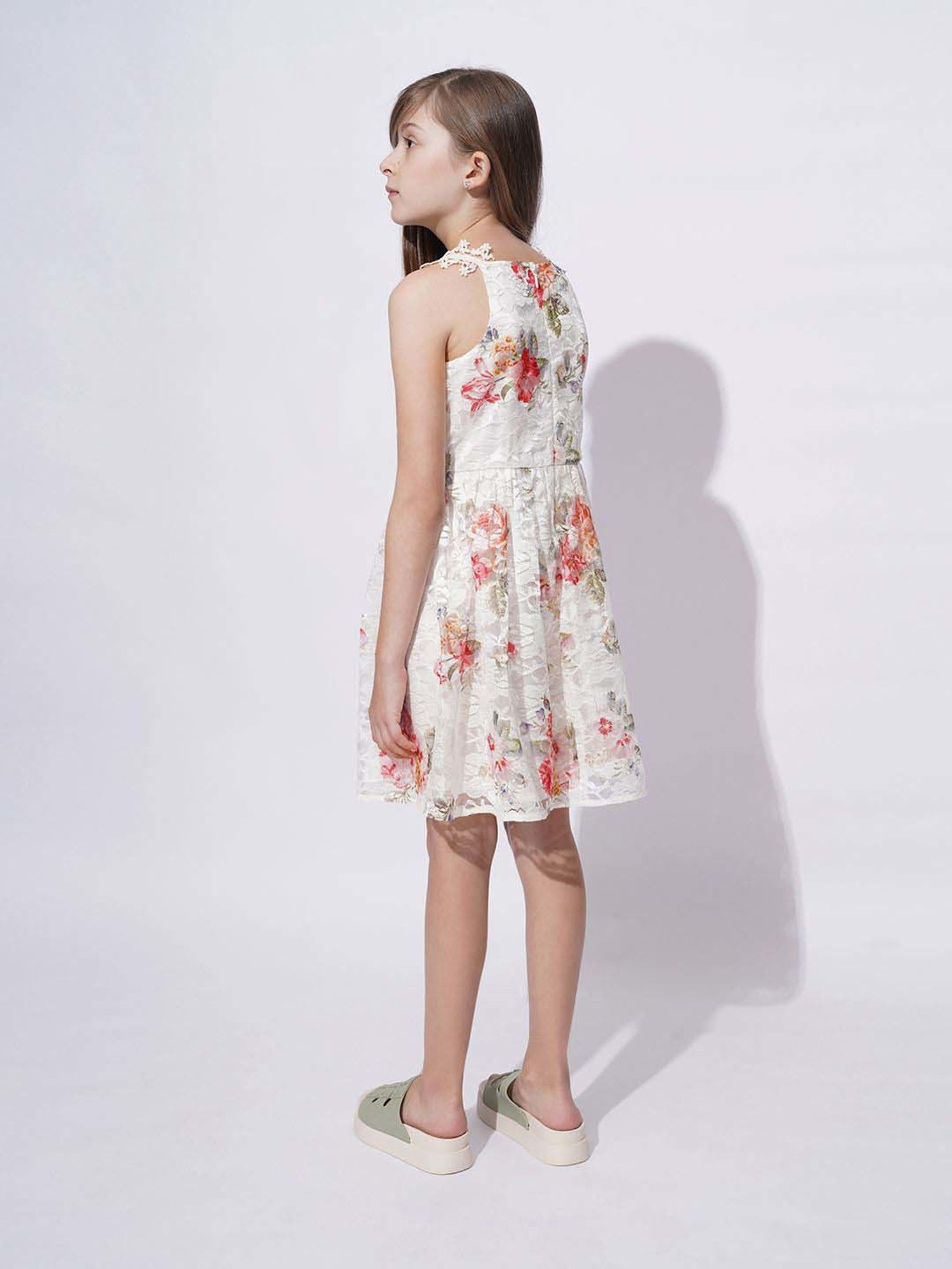 Vero Moda Girls White Floral Dress