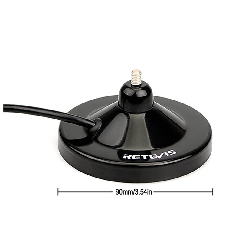 Car Radio Antenna Dual Band VHFUHF BaseLoad Magnet Mount and RG58 CU Coaxial Cable with SL16PL259 Connector for Mobile Ham Radio1 Pack