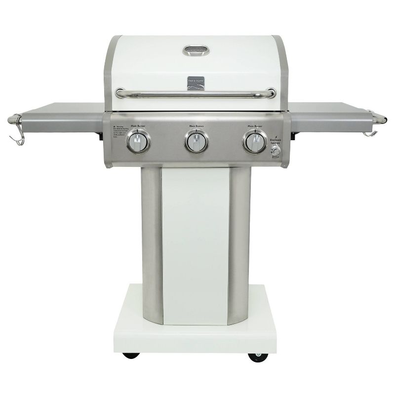 Kenmore 3-Burner Outdoor Gas BBQ Propane Grill PG-4030400LD-PE Pearl