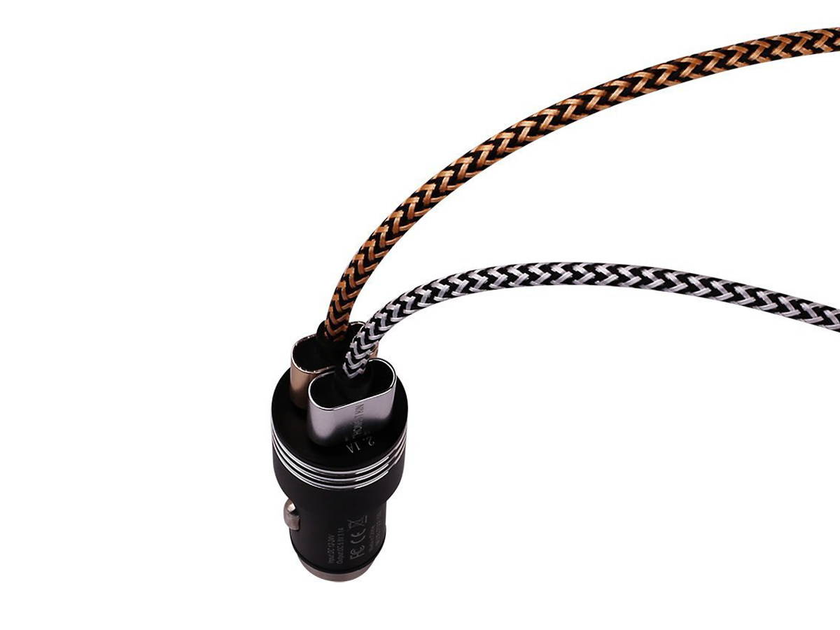 FIONA Car Charger 3.1A 2-Port Dual USB Portable Vehicle Car Charge with Car emergency Escape Safety Hammer design