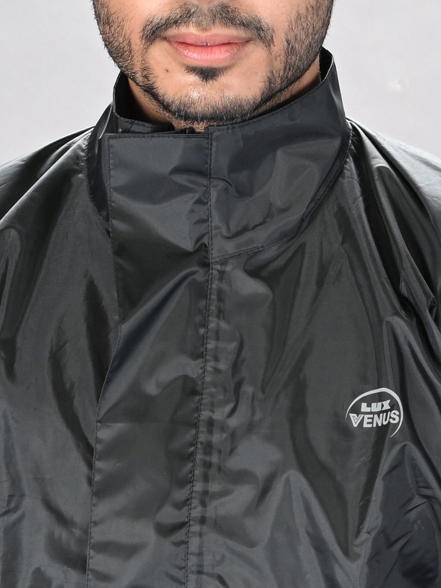 Wildcraft Red & Maroon Regular Fit Colour Block Rainwear Jacket