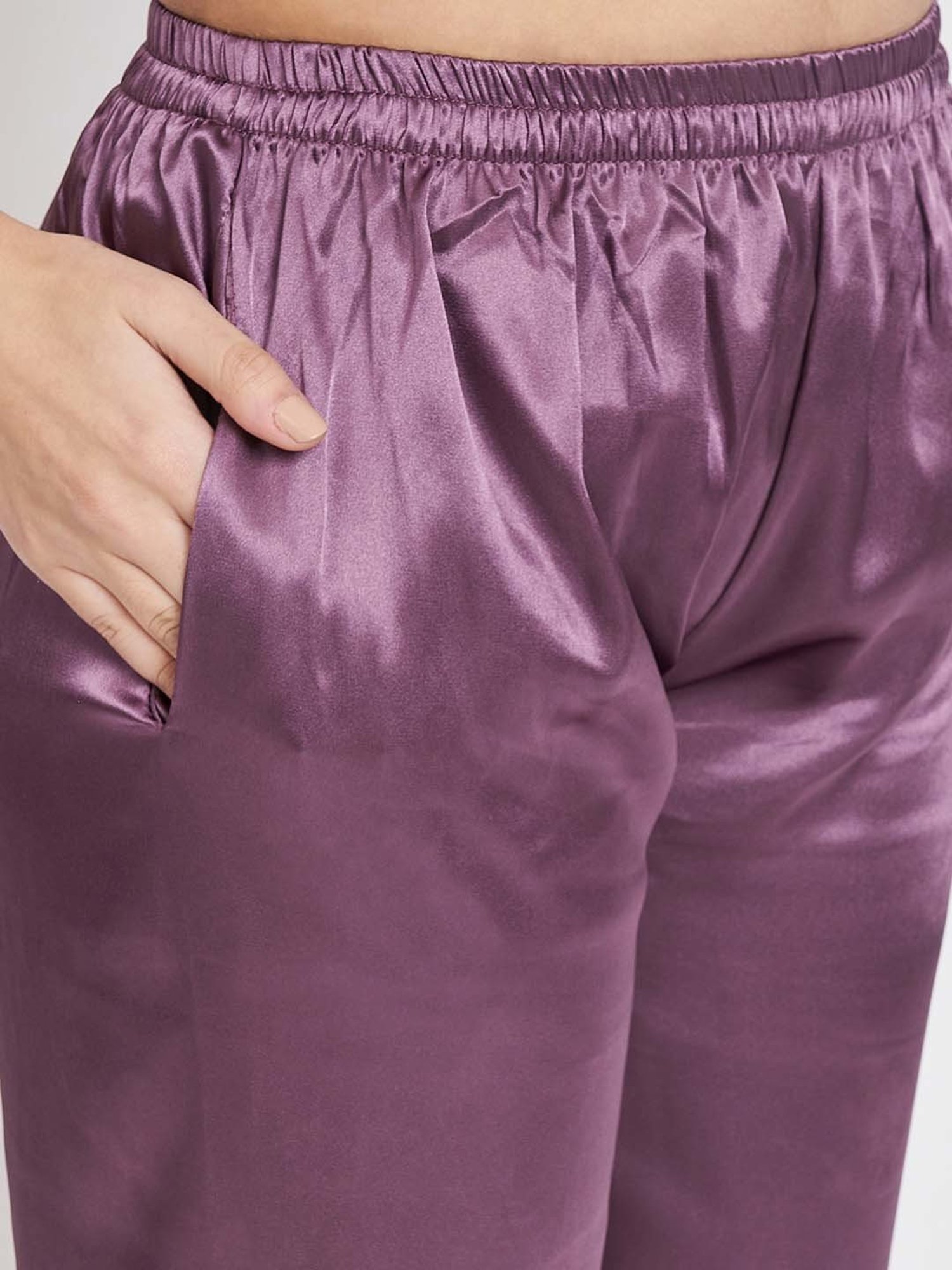 KOI SLEEPWEAR Lavender Shirt With Pyjamas