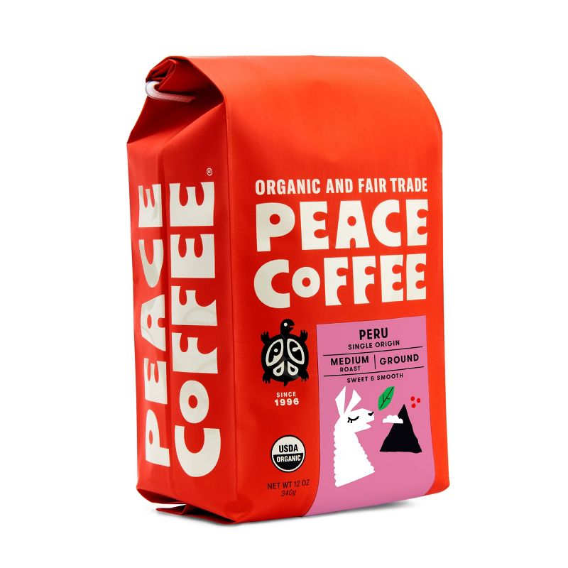 Peace Peru Medium Roast Ground Coffee - 12oz