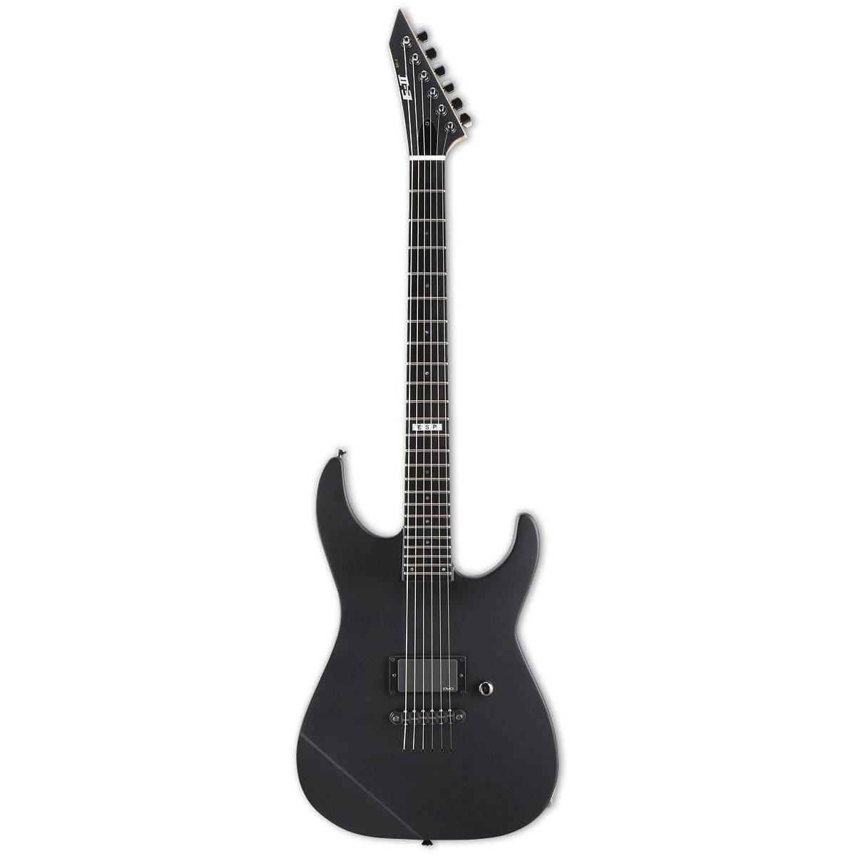 ESP E-II M-I Thru NT Neck Thru Electric Guitar Black Satin