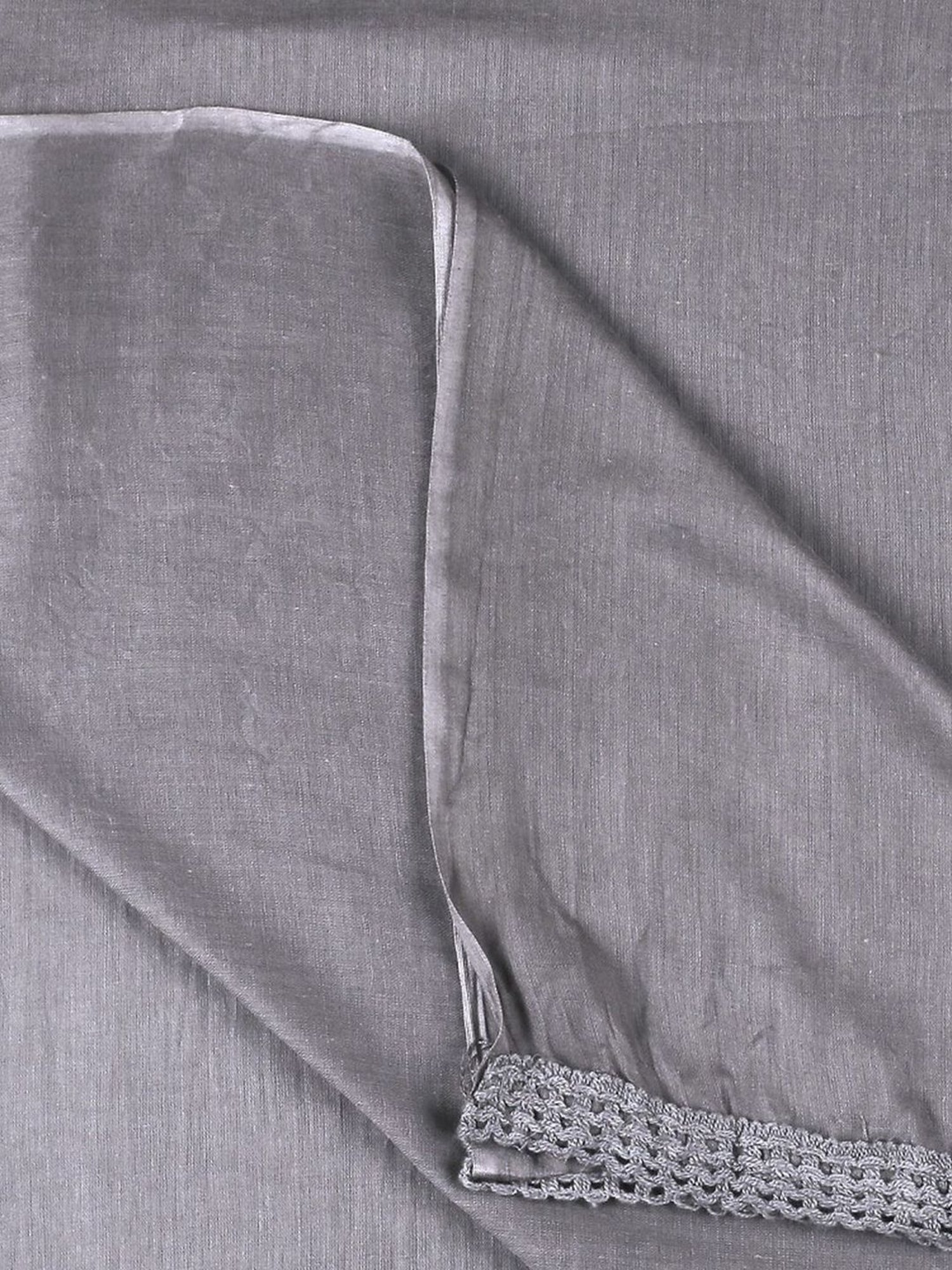 Dupatta Bazaar Steel Grey Cotton Dupatta