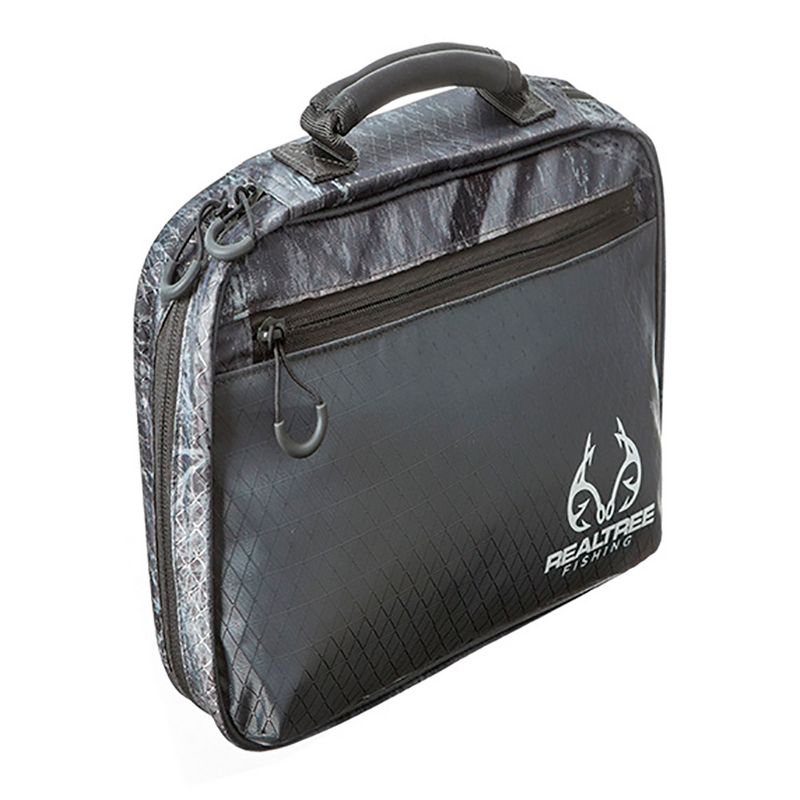 Insights Fishing Heavy Duty Waterproof i370 3700 Series Fishing Bait Organizer Binder Spacious Carry Bag, Realtree Blue