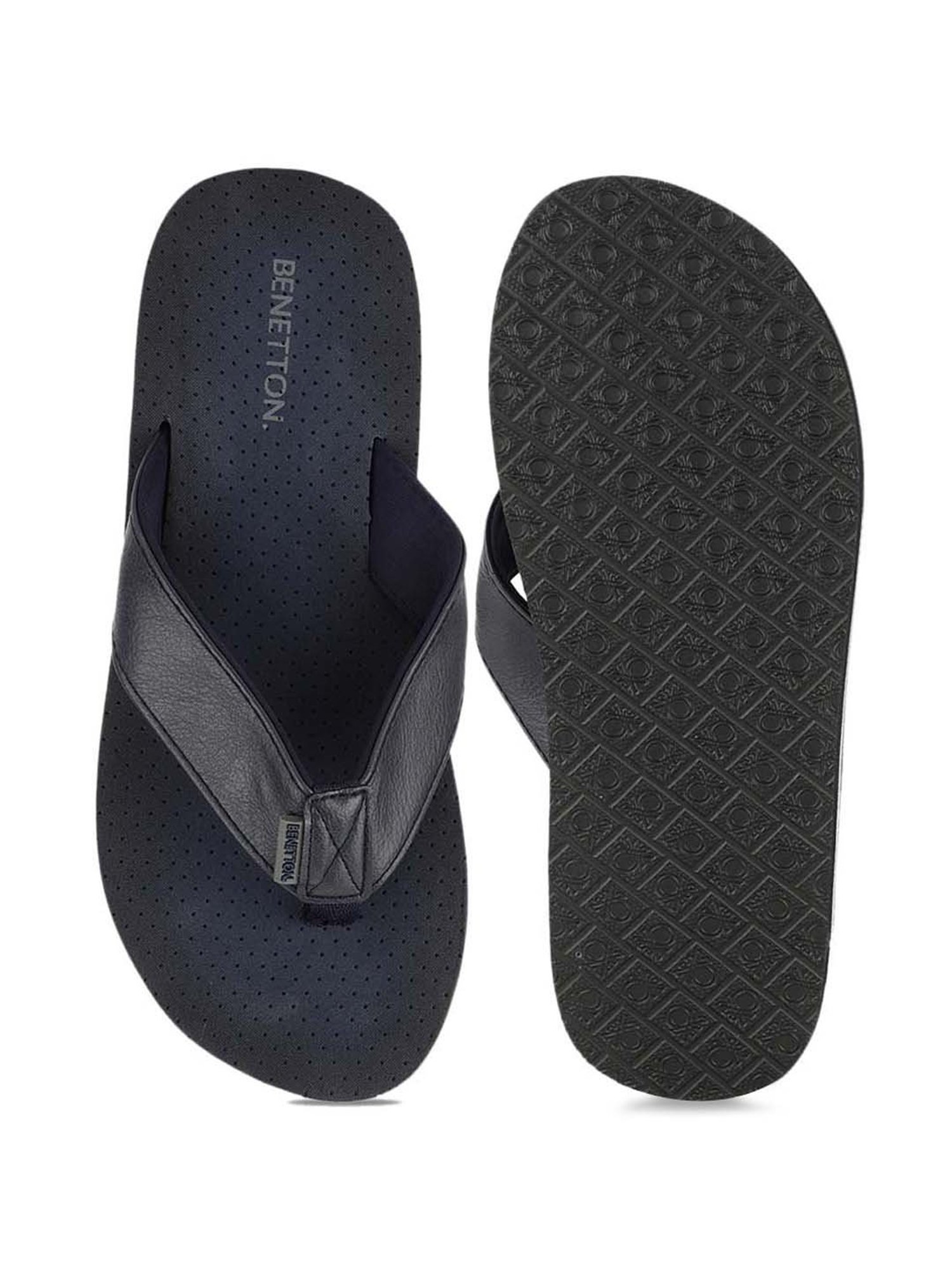 United Colors of Benetton Men's Navy Flip Flops