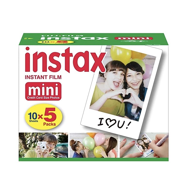 Instax Mini Instant Film 10 Sheets&times;5 PackTotal 50 Shoots