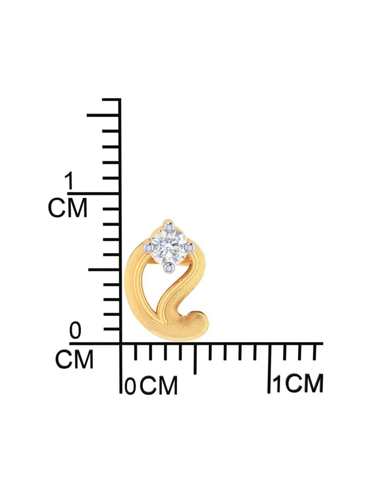 P.C. Chandra Jewellers 18 kt Gold & Diamond Earrings