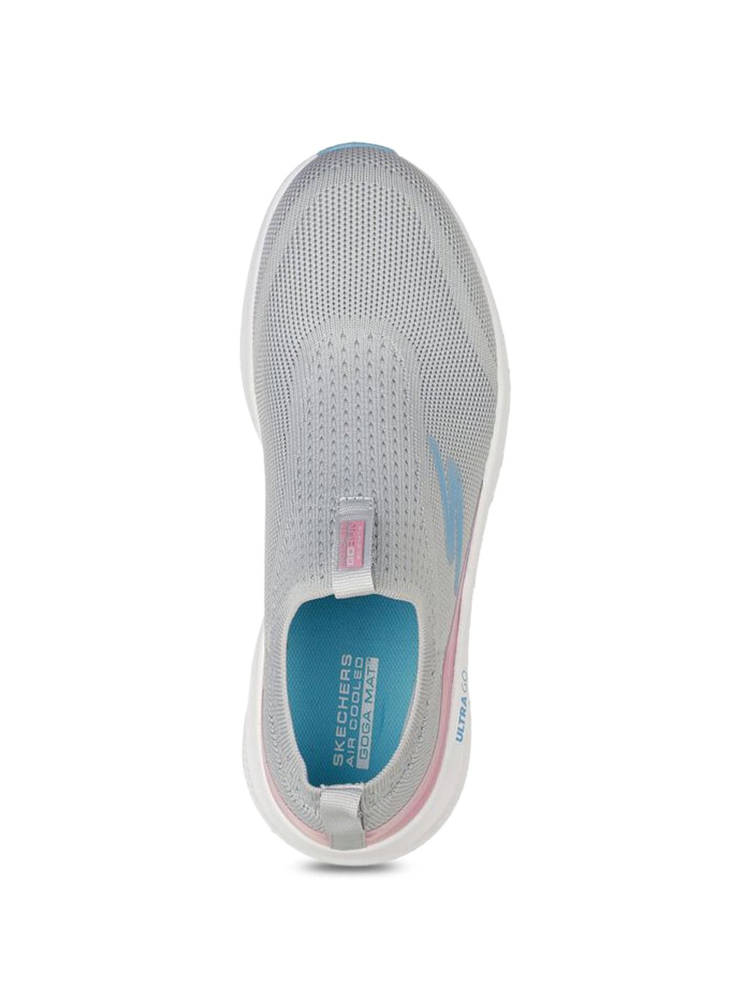 Skechers Women's GO RUN ELEVATE - HOT STREAK Grey Pink Running Shoes