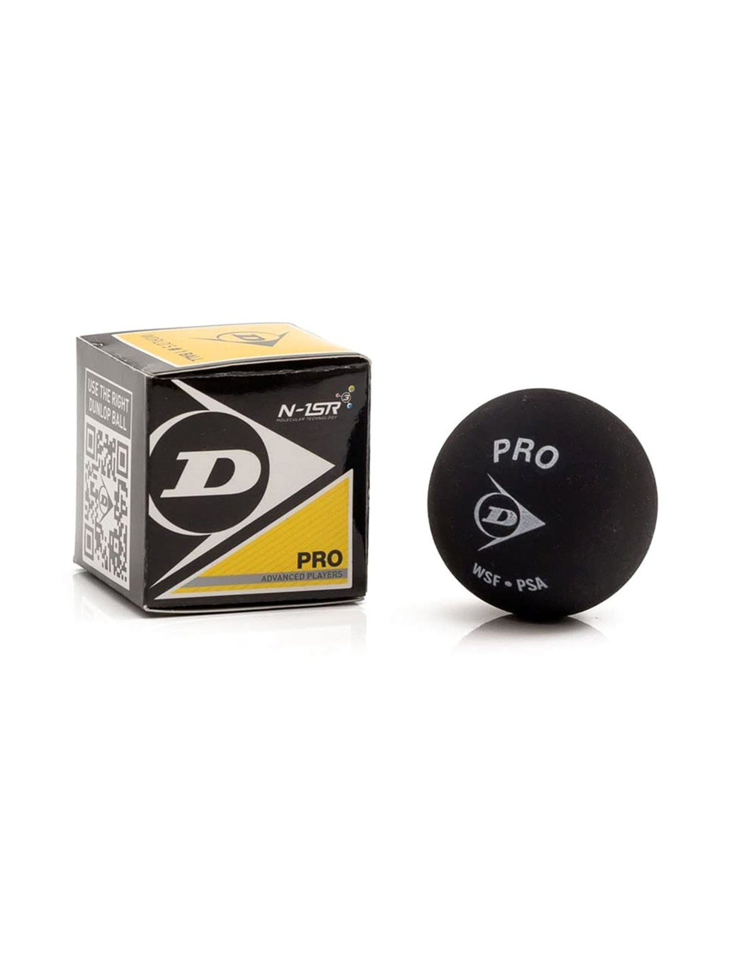 Dunlop Yellow Dot Squash Ball (Black) Size - 127.2mm