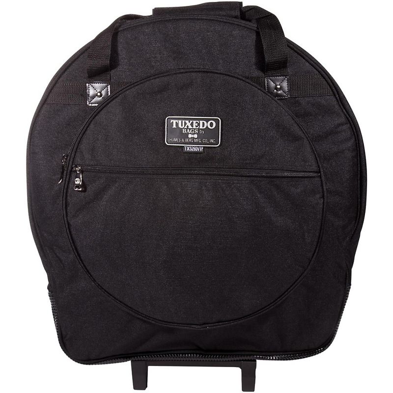 Humes & Berg Tuxedo Tilt-N-Pull Cymbal Bag with Dividers Black 22 in.