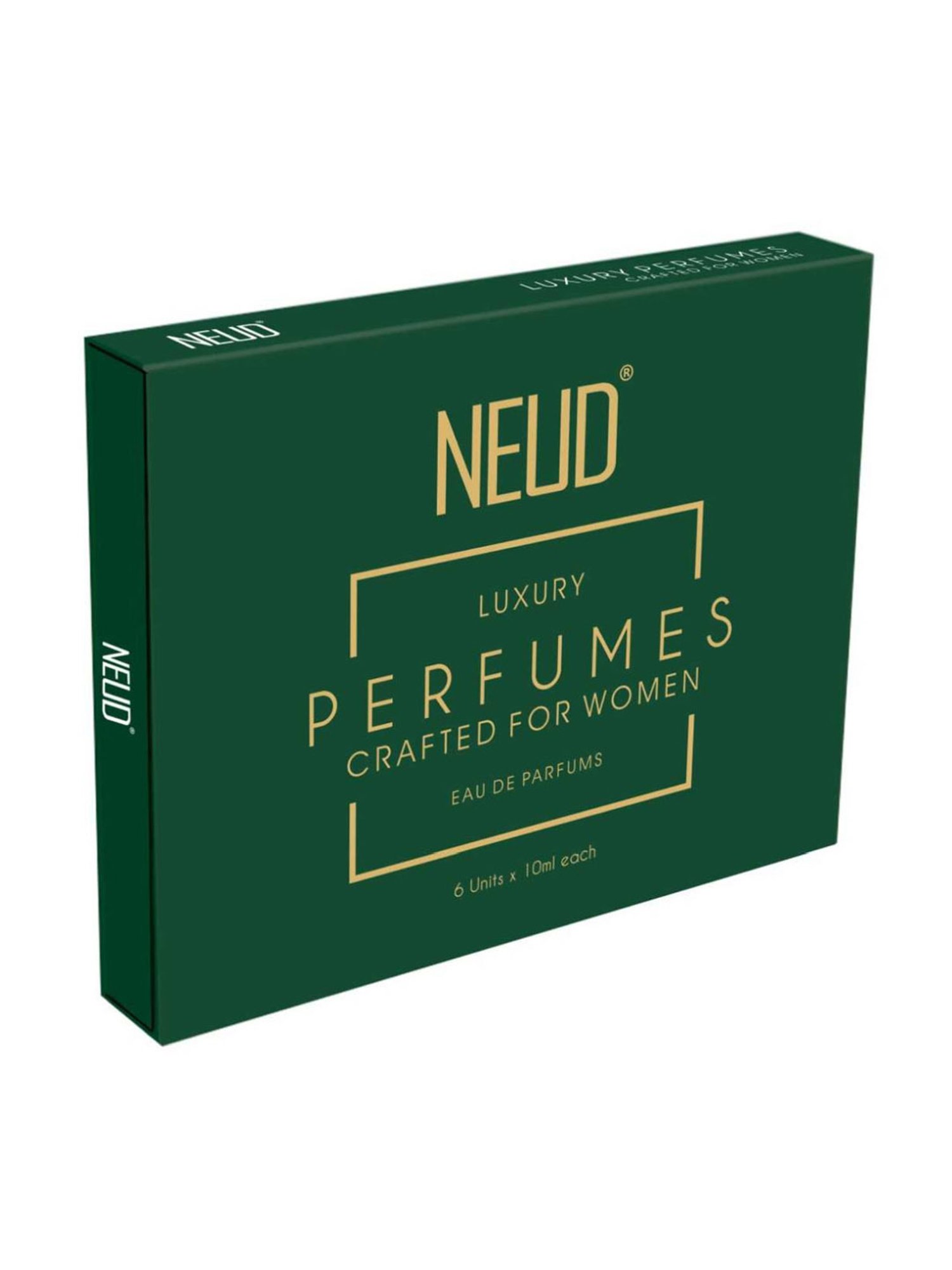 NEUD Luxury Perfumes for Women - 6 Vials x 10 ml Each (Pack of 1)