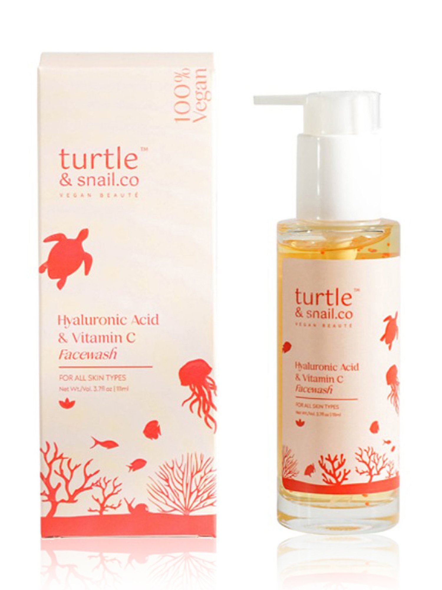 Turtle & Snail.Co Hyaluronic Acid & Vitamin C Facewash - 111 ml
