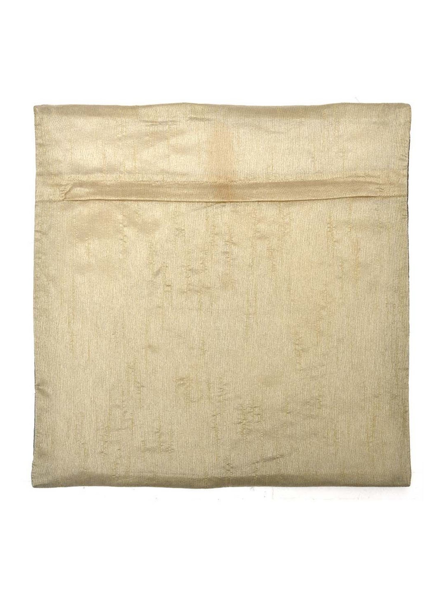 @home Nilkamal Green & Orange Cotton Cushion Cover