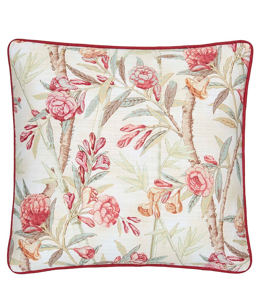 Rose Tree Islamorada Floral Reversible Square Pillow