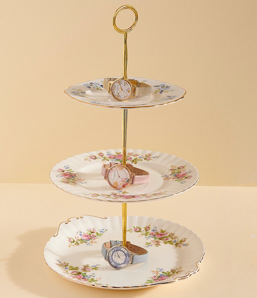 Olivia Burton Tea Party Demi Dusty Pink and Rose Gold Watch