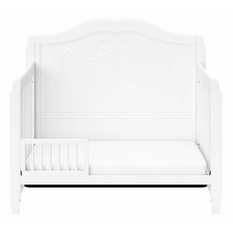 Storkcraft Princess 4-in-1 Fixed Side Convertible Crib - White
