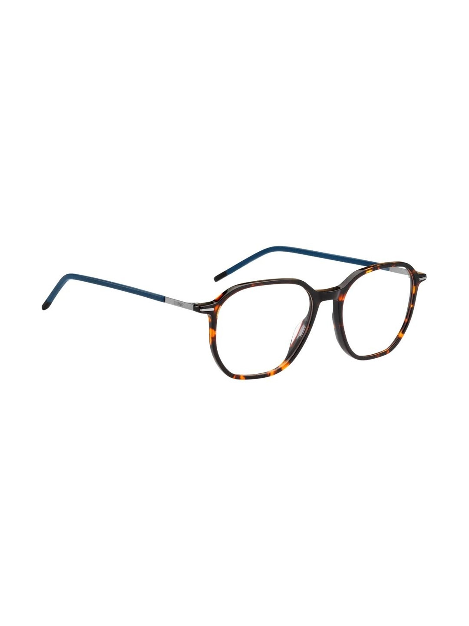 HUGO Brown Geometric Eye Frames for Men